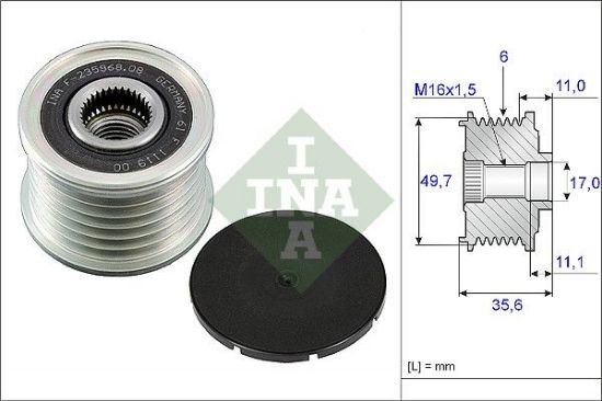 Alternator Freewheel Clutch MERCEDES-BENZ - 648 155 00 15