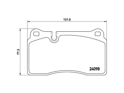 Brake Pad Set, disc brake VAG - 7P6 698 151F