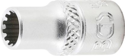 Socket Wrench Insert 1/4" Socket "Gear Lock", 6 mm