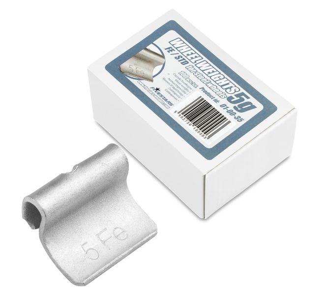 Balance Weight Terasveljele Fe - Zn kattega 5g 100tk Balance Weight Terasveljele Fe - Zn kattega 5g 100tk