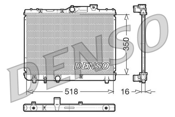 Radiator, engine cooling TOYOTA Corolla 1.3i 16V / 1.