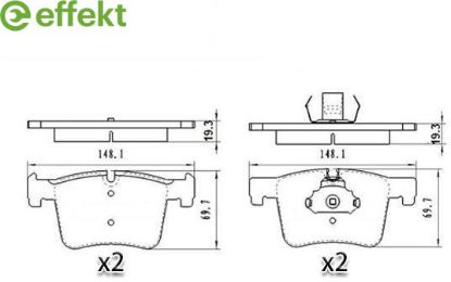 Brake Pad Set, disc brake BMW - 34 10 6 859 181 Brake Pad Set, disc brake BMW - 34 10 6 859 181