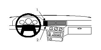 Trim Frame Volvo 740 91-/940 91-98