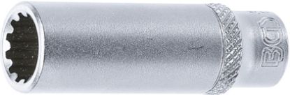 Socket Wrench Insert 1/4" Deep Socket "Gear Lock", 10 mm