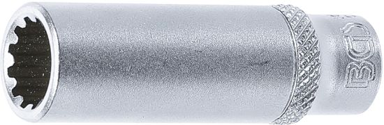 Socket Wrench Insert 1/4" Deep Socket "Gear Lock", 10 mm