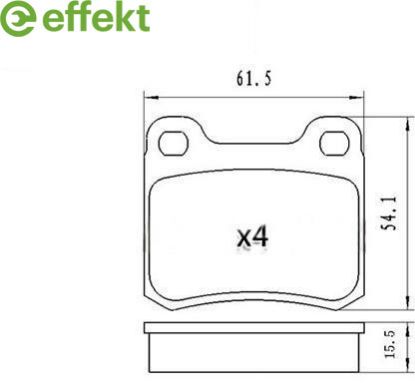 Brake Pad Set, disc brake MERCEDES