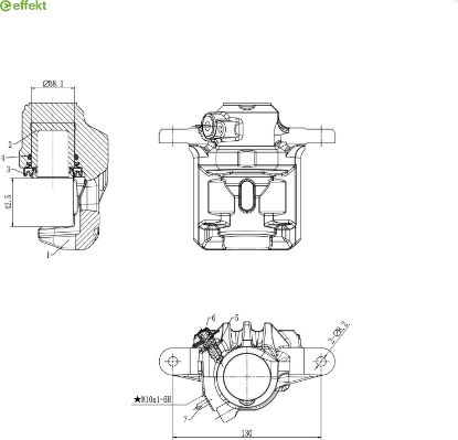 Brake Caliper SUBARU - 26692-FJ000