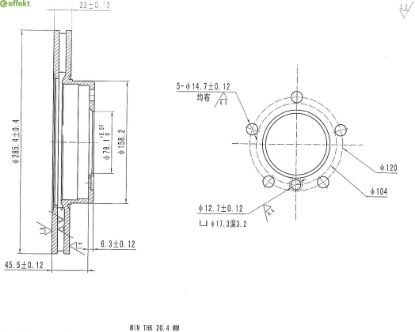 Brake Disc BMW - 34 11 6 864 060