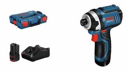 Electrical Tool Set (rechargeable) GDR 12V-105, 2x2.0Ah, GAL 1230 CV, 105 Nm, 1/4"