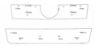 Trim/Protection Strip, radiator grille VW Amarok 2011-2016 (värvitud stangele)