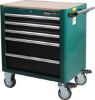 Tool Trolley tööriistadega 5 sahtliga, roheline