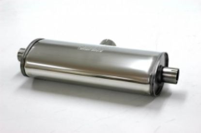 Centre/Rear Muffler Pütt Duplex 2,5 - 2" RV ovaal 140/220mm L=500mm