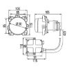 Insert, headlight Xenon 90mm 24V, koos starteriga