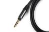 Laadimiskaabel audio aux , 1.2m, must kullatud otstega.