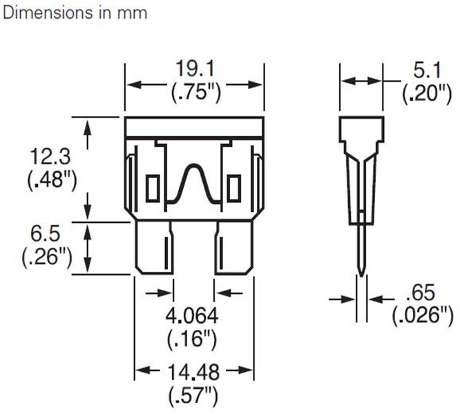 Fuse 40A ATOF 32V 100tk Fuse 40A ATOF 32V 100tk