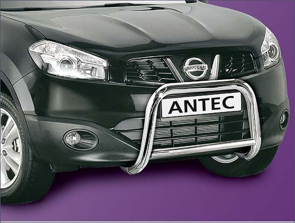 Frontal Protection Bar Nissan Qashqai 10-14 60mm+42mm