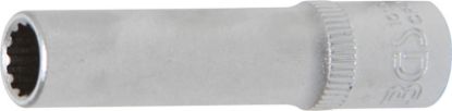 Socket Wrench Insert 1/4" Deep Socket "Gear Lock", 7 mm