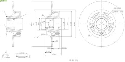 Brake Disc RENAULT - 77 01 206 846