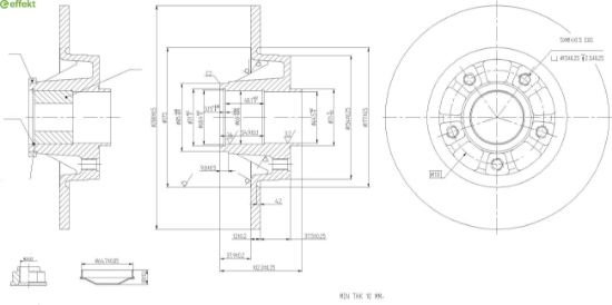 Brake Disc RENAULT - 77 01 206 846