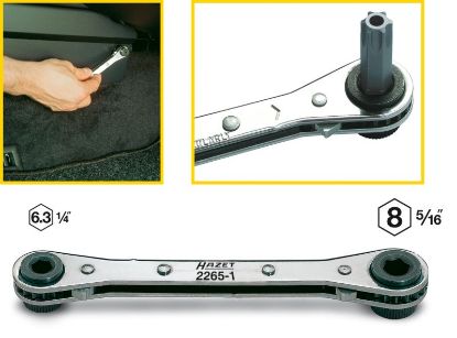 Reversible Ratchet Bit 1/4" ja 5/16" otsakute keeramiseks narre, 140mm