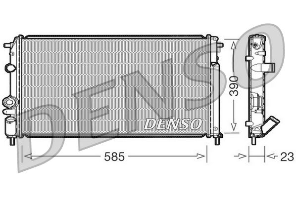 Radiator, engine cooling RENAULT Megane 1.4 / 1.6 / 1 Radiator, engine cooling RENAULT Megane 1.4 / 1.6 / 1