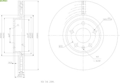 Brake Disc VAG - 8R0 615 301 G