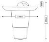Trim/Protection Strip, radiator grille kinnitusklamber 3mm