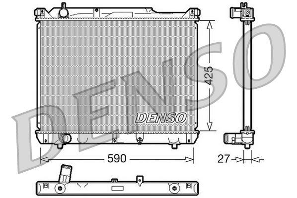 Radiator, engine cooling SUZUKI Grand Vitara 2.0 TDi