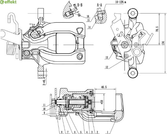 Brake Caliper VAG - 5K0 615 423