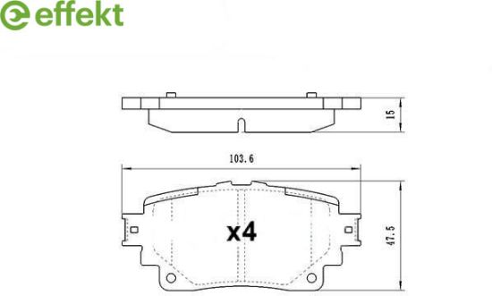 Brake Pad Set, disc brake Toyota