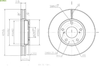 Brake Disc TOYOTA - 43512-12670