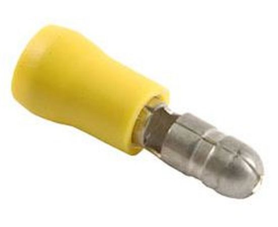 Terminal, electric universal parts ümarpistik 5mm kollane 10tk