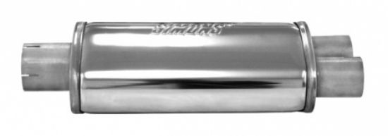 Centre/Rear Muffler Pütt split 2,5" RV ovaal 115/185mm L=320mm