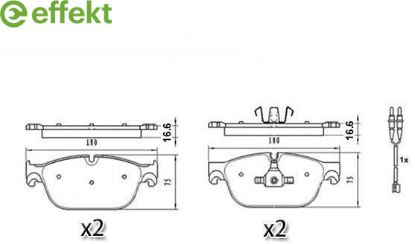 Brake Pad Set, disc brake PSA
