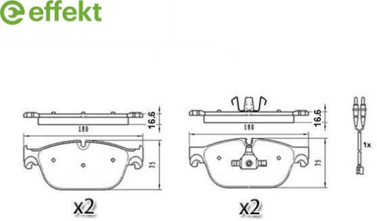 Brake Pad Set, disc brake PSA