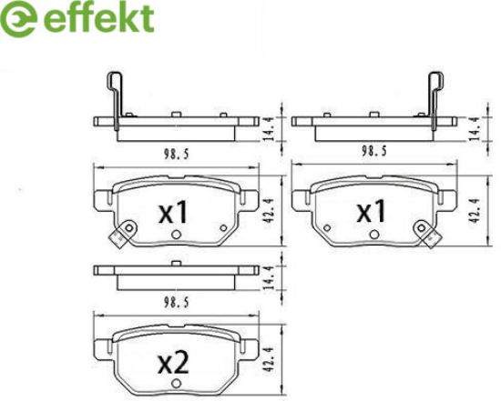 Brake Pad Set, disc brake TOYOTA - 04466-02210
