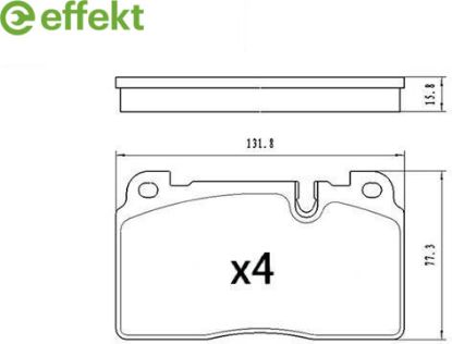 Brake Pad Set, disc brake AUDI