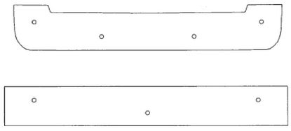 Trim/Protection Strip, radiator grille Fiat Fiorino 2008-2015