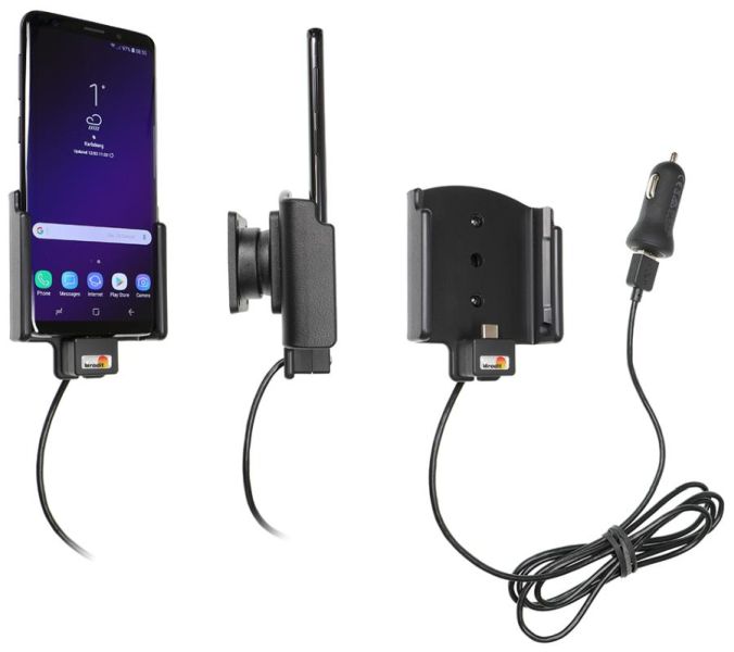 Mobile phone/PDA holder Samsung Galaxy S9 aktiivne sig. süütaja laadijaga