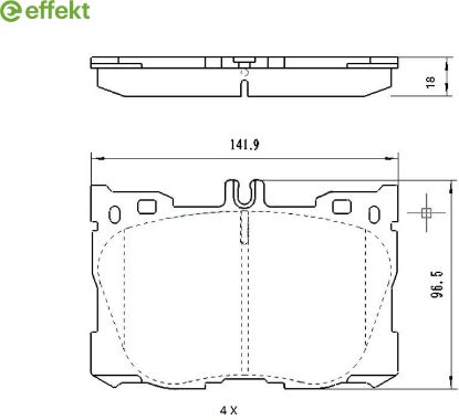 Brake Pad Set, disc brake MERCEDES