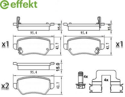 Brake Pad Set, disc brake KIA - 58302-A2A30