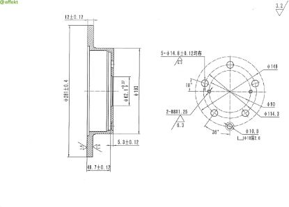 Brake Disc TOYOTA - 42431-42060