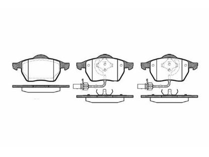 Brake Pad Set, disc brake VAG - 4B0 698 151N