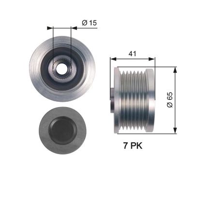 Alternator Freewheel Clutch Toyota