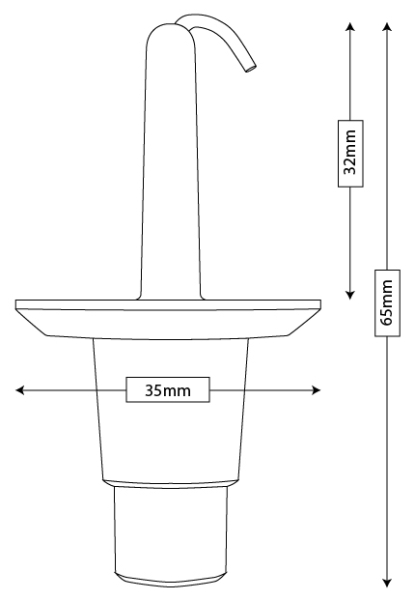 Trim/Protection Strip, radiator grille kinnitusklamber 32mm