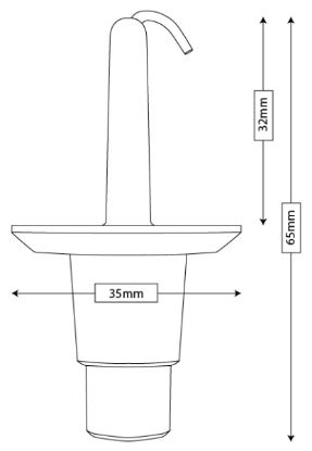 Trim/Protection Strip, radiator grille kinnitusklamber 32mm