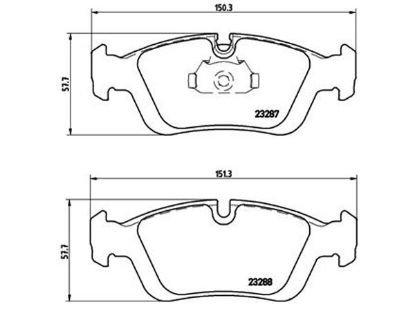 Brake Pad Set, disc brake BMW - 34 11 1 160 356