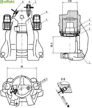 Brake Caliper MERCEDES-BENZ - 002 420 27 83 Brake Caliper MERCEDES-BENZ - 002 420 27 83