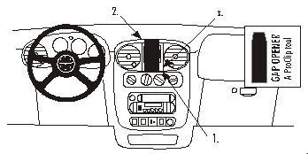 Trim Frame Chrysler PT Cruiser 00-