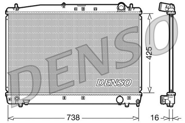 Radiator, engine cooling TOYOTA Avensis Verso 2.0 D4d